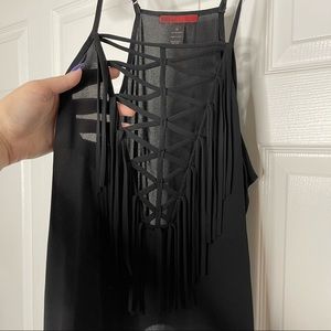 BKE Red Going Out Black Tank